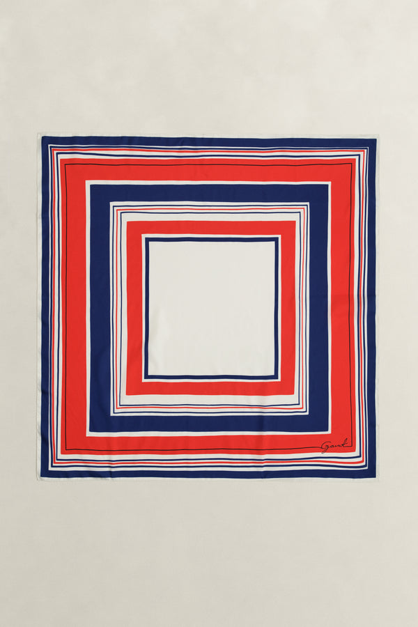 Nautical Stripe Silk Scarf