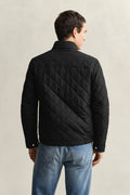 BLACK, QUILTED WINDCHEATER, BACK-VIEW BY GANT AU.