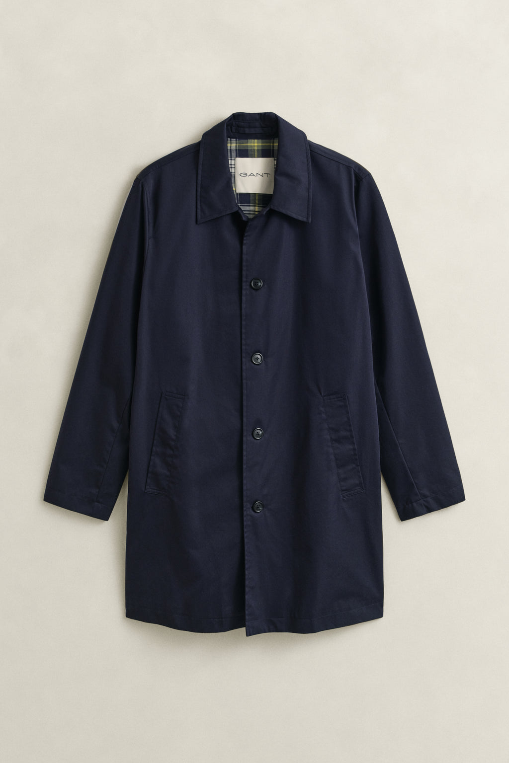 EVENING BLUE, COTTON BLEND CAR COAT, FLAT-LAY BY GANT AU.