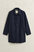 EVENING BLUE, COTTON BLEND CAR COAT, FLAT-LAY BY GANT AU.