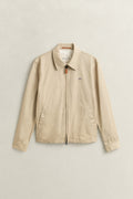OAT BEIGE, COTTON WINDCHEATER JACKET, FLAT-LAY BY GANT AU.