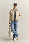 OAT BEIGE, COTTON WINDCHEATER JACKET BY GANT AU.