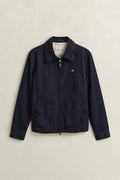 EVENING BLUE, COTTON WINDCHEATER JACKET, FLAT-LAY BY GANT AU.