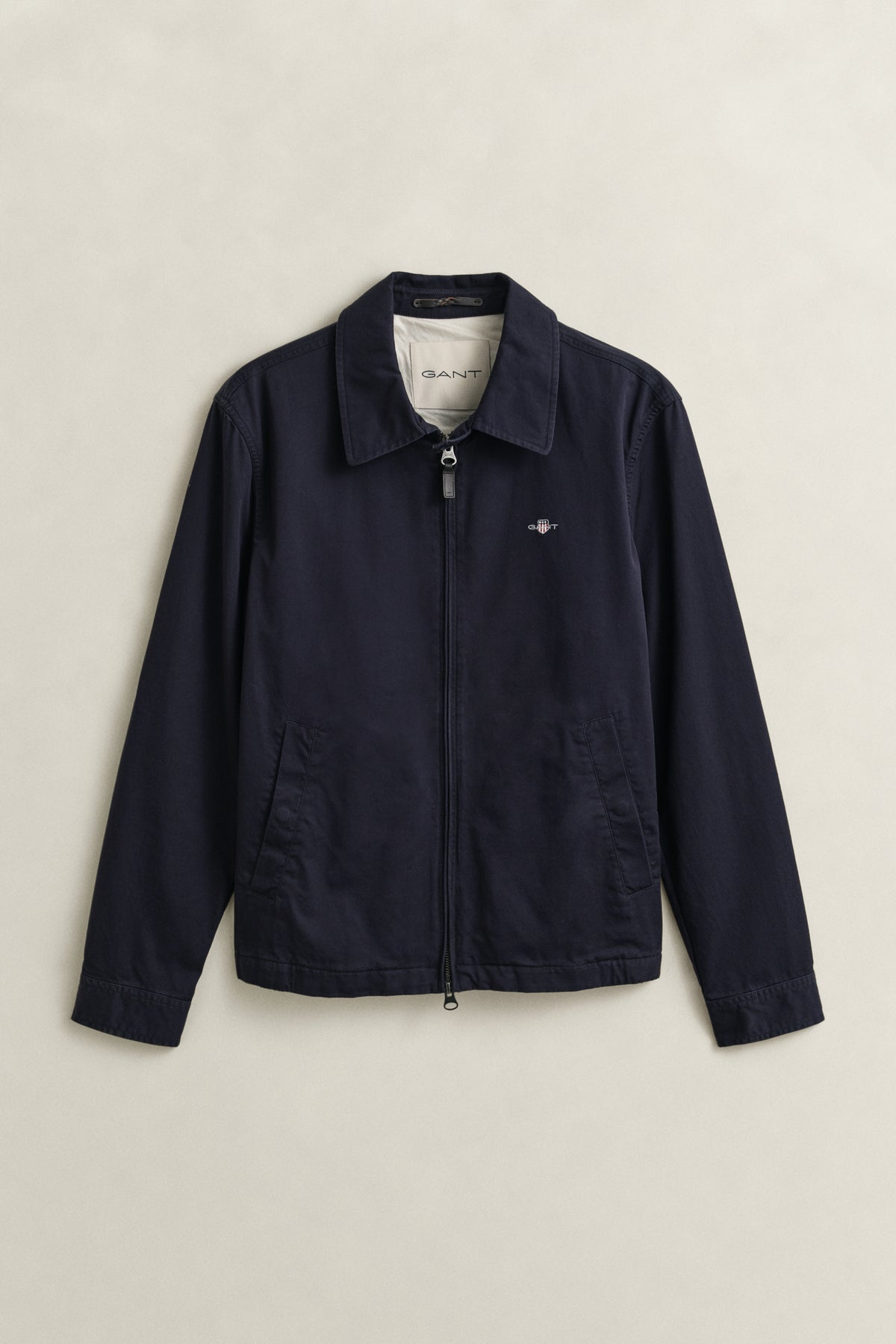 EVENING BLUE, COTTON WINDCHEATER JACKET, FLAT-LAY BY GANT AU.