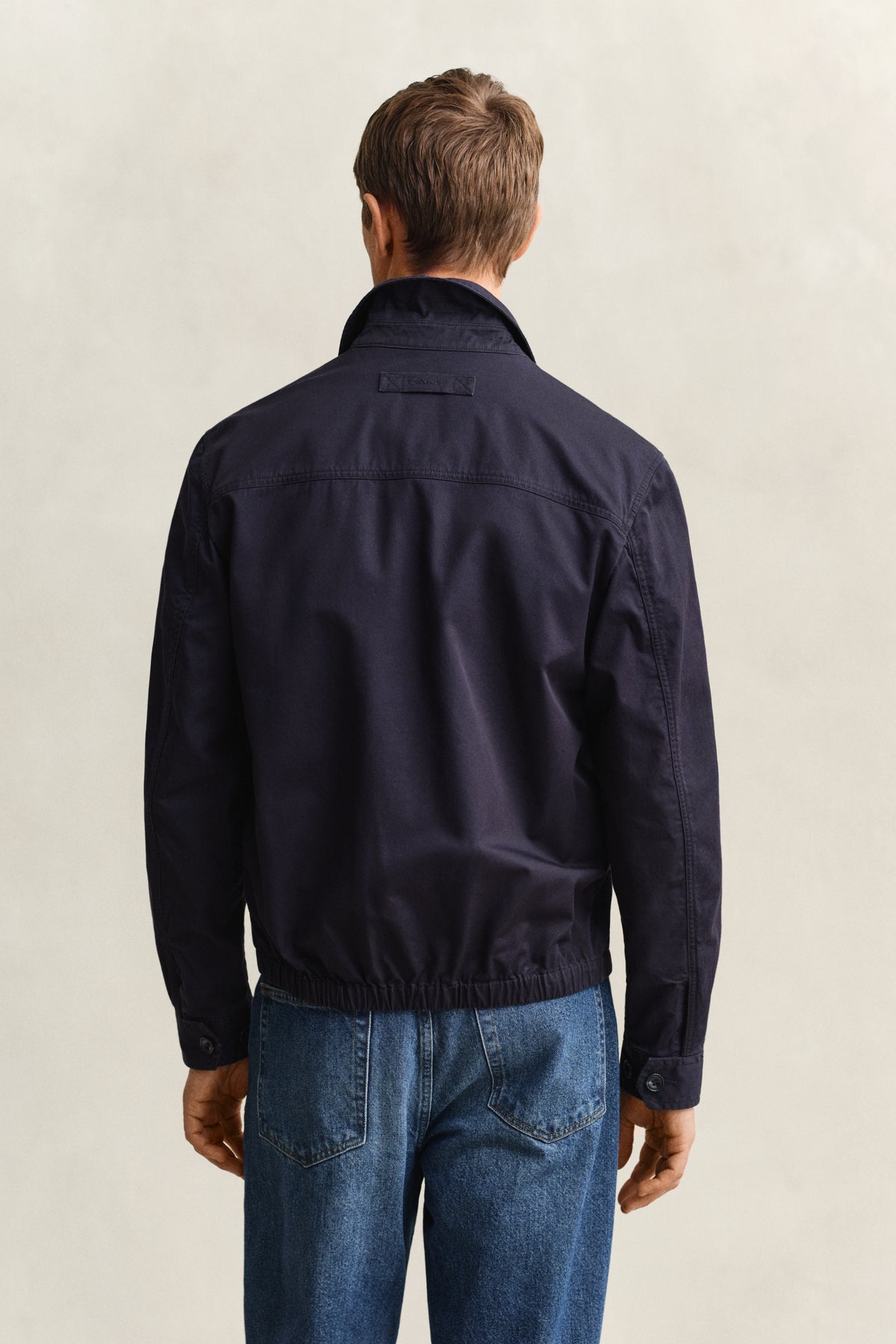 EVENING BLUE, COTTON WINDCHEATER JACKET, BACK-VIEW BY GANT AU.