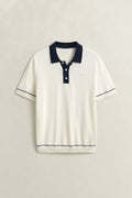 CREAM, COTTON MODAL POLO, FLAT-LAY BY GANT AU.