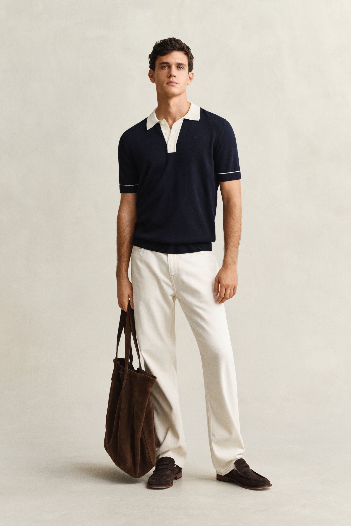 EVENING BLUE, COTTON MODAL POLO BY GANT AU.