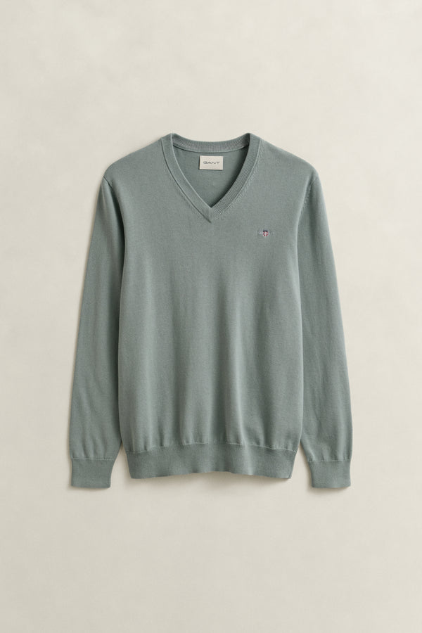 Classic Cotton V-Neck Sweater