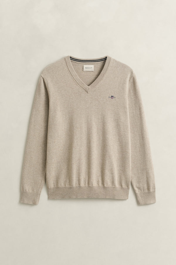 Classic Cotton V-Neck Sweater