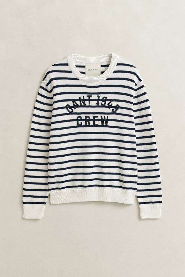 Breton Striped Graphic Sweater