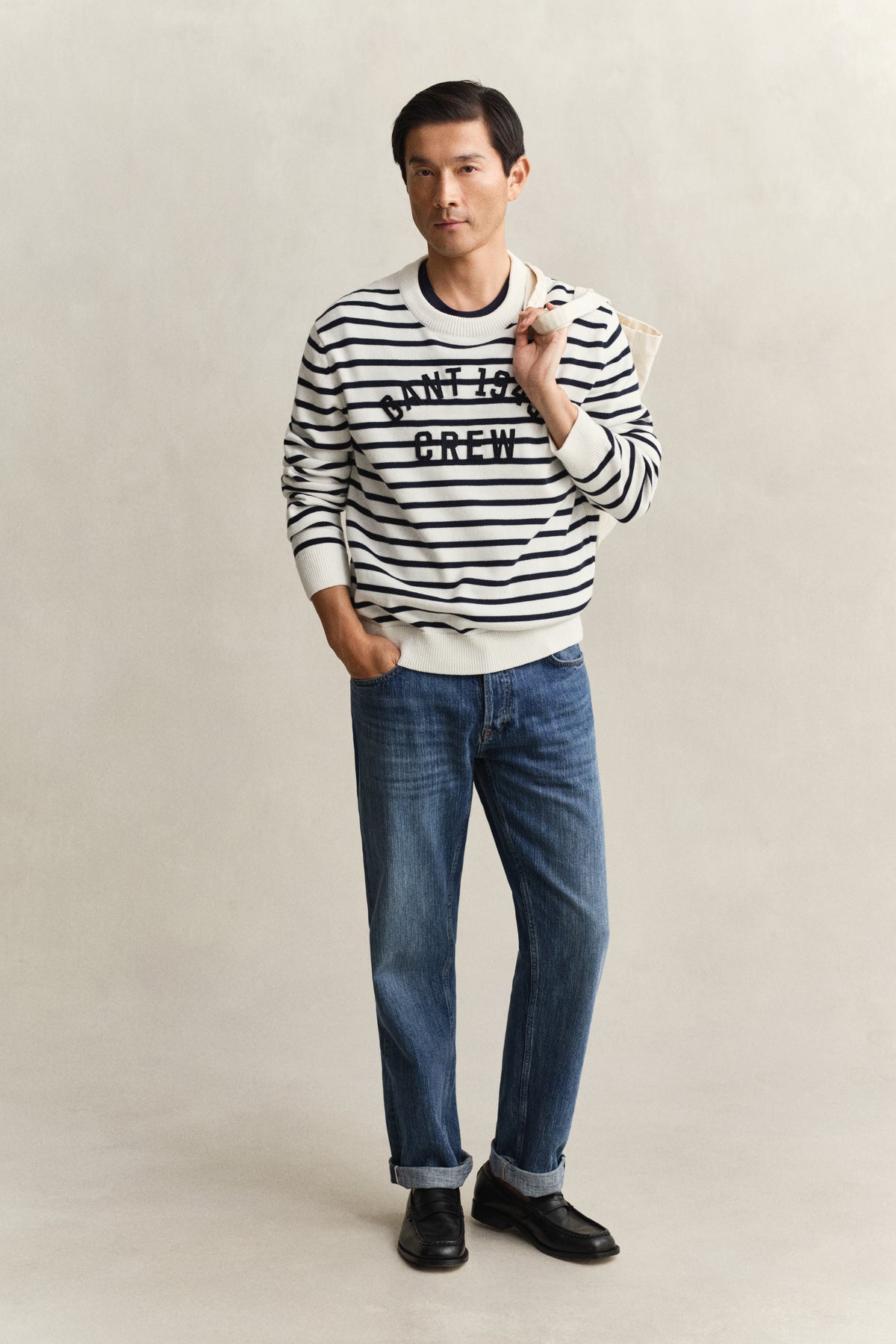 Breton Striped Graphic Sweater