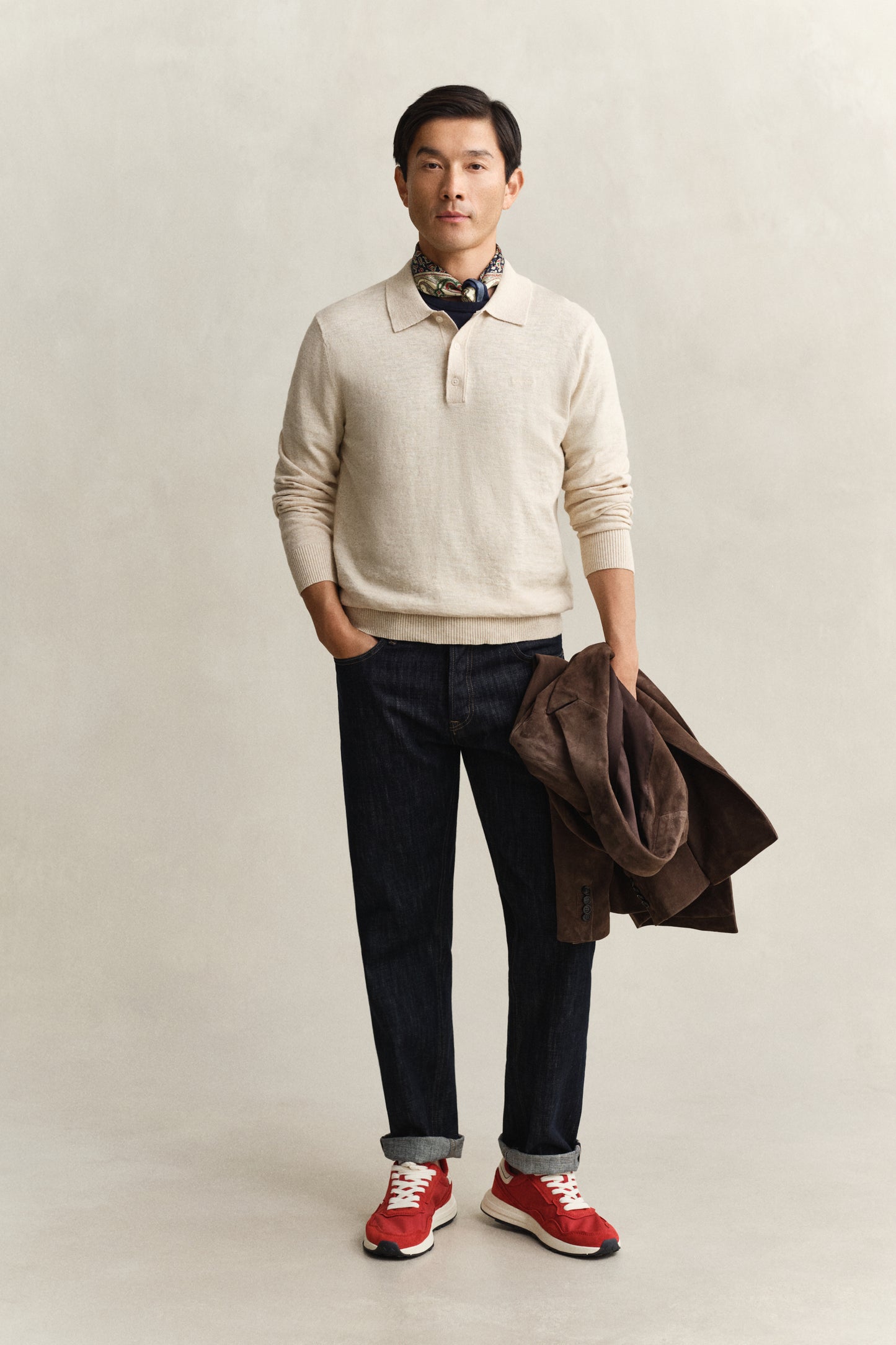 SEED MELANGE, SLUB COTTON LINEN POLO BY GANT AU.