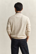 SEED MELANGE, SLUB COTTON LINEN POLO, BACK-VIEW BY GANT AU.