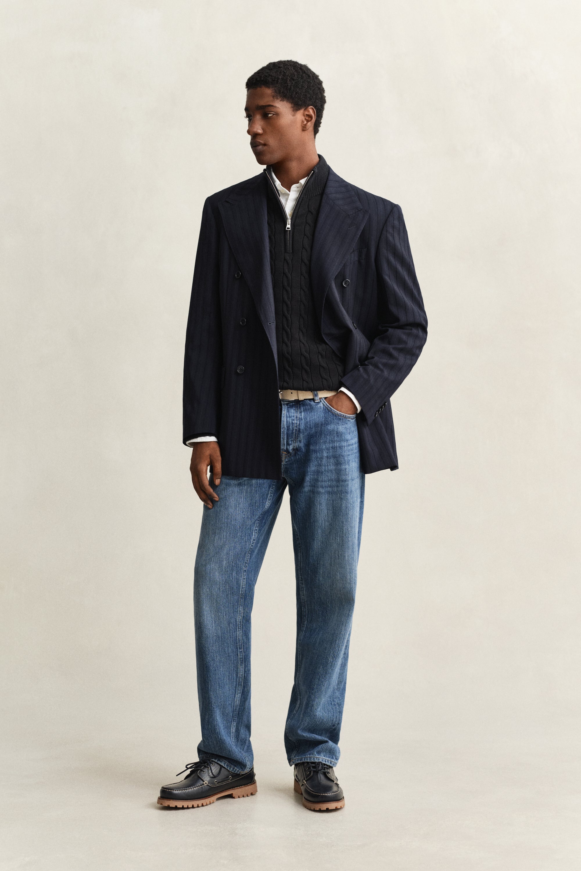 Cotton Cable Knit Half-Zip Sweater – GANT