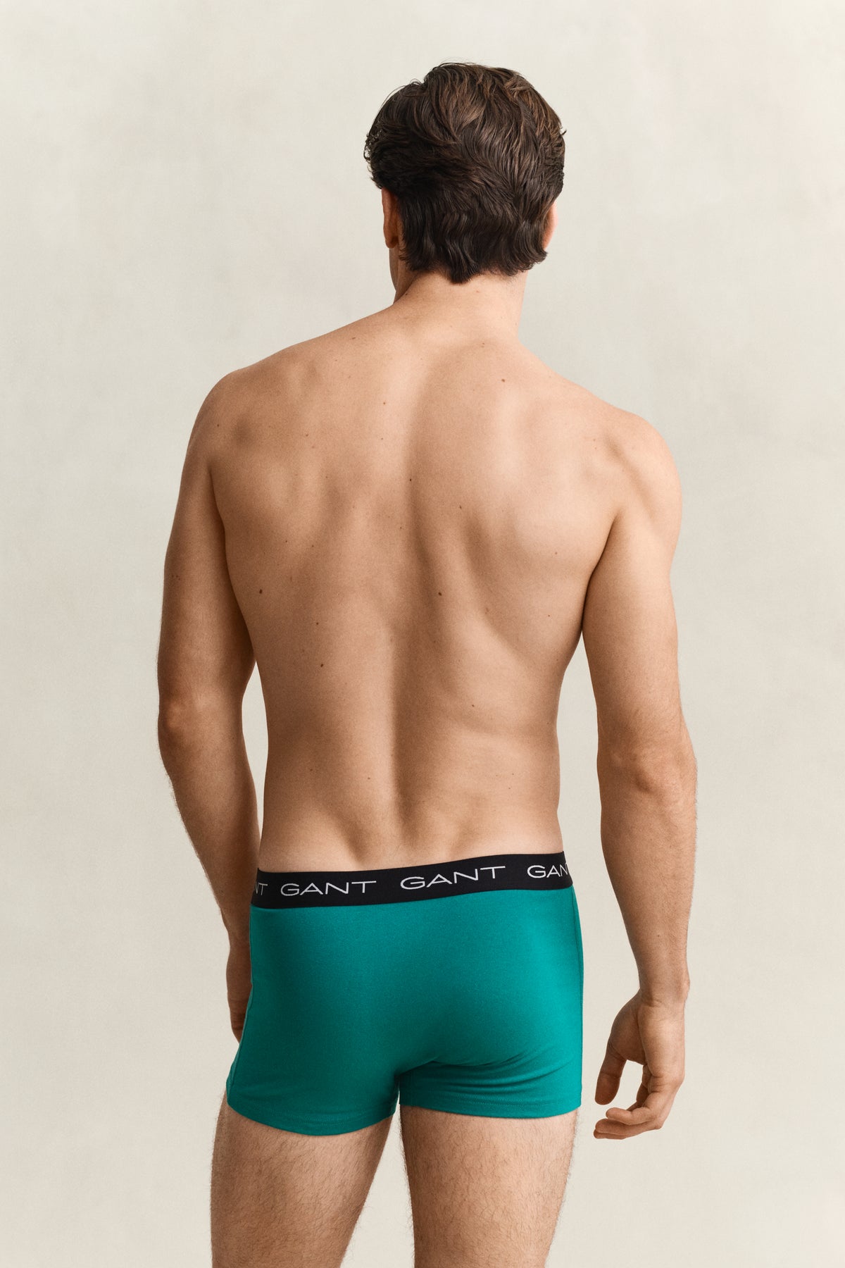 AQUA BLUE, TRUNK 3-PACK, BACK-VIEW BY GANT AU.