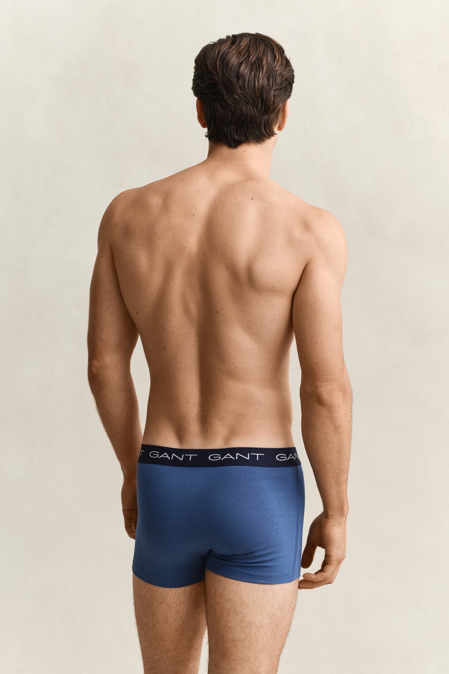 VINTAGE BLUE, TRUNK 3-PACK, BACK-VIEW BY GANT AU.