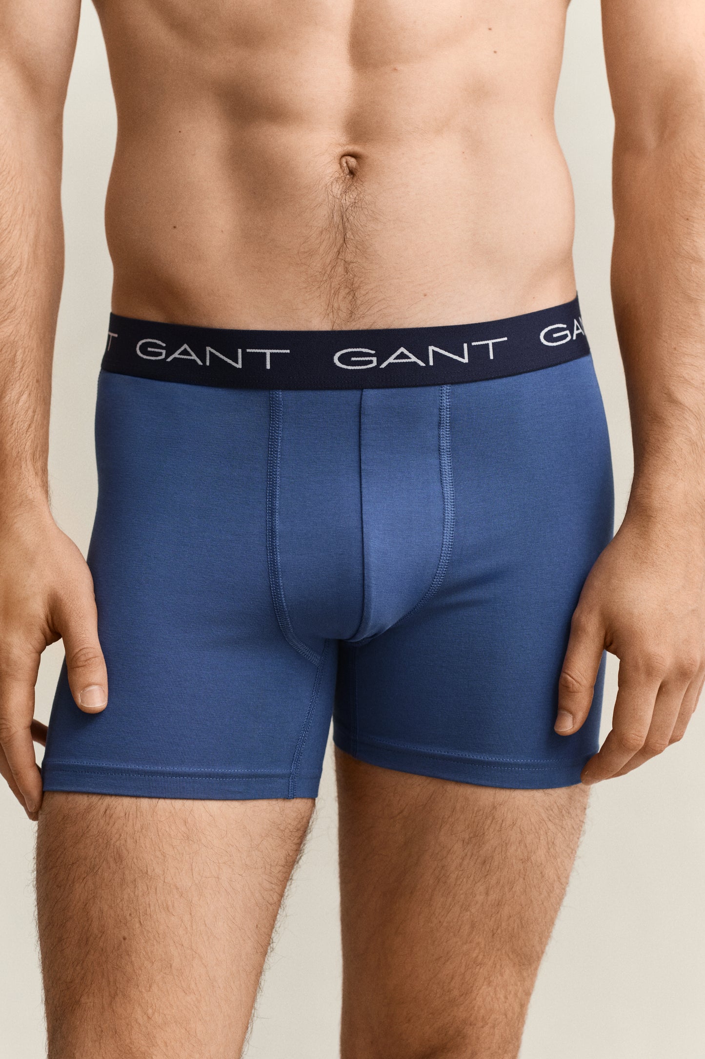 VINTAGE BLUE, BOXER BRIEF 3-PACK, CLOSE-UP BY GANT AU.