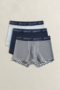 MARINE, THIN STRIPE TRUNK 3-PACK, FRONT-VIEW BY GANT AU.