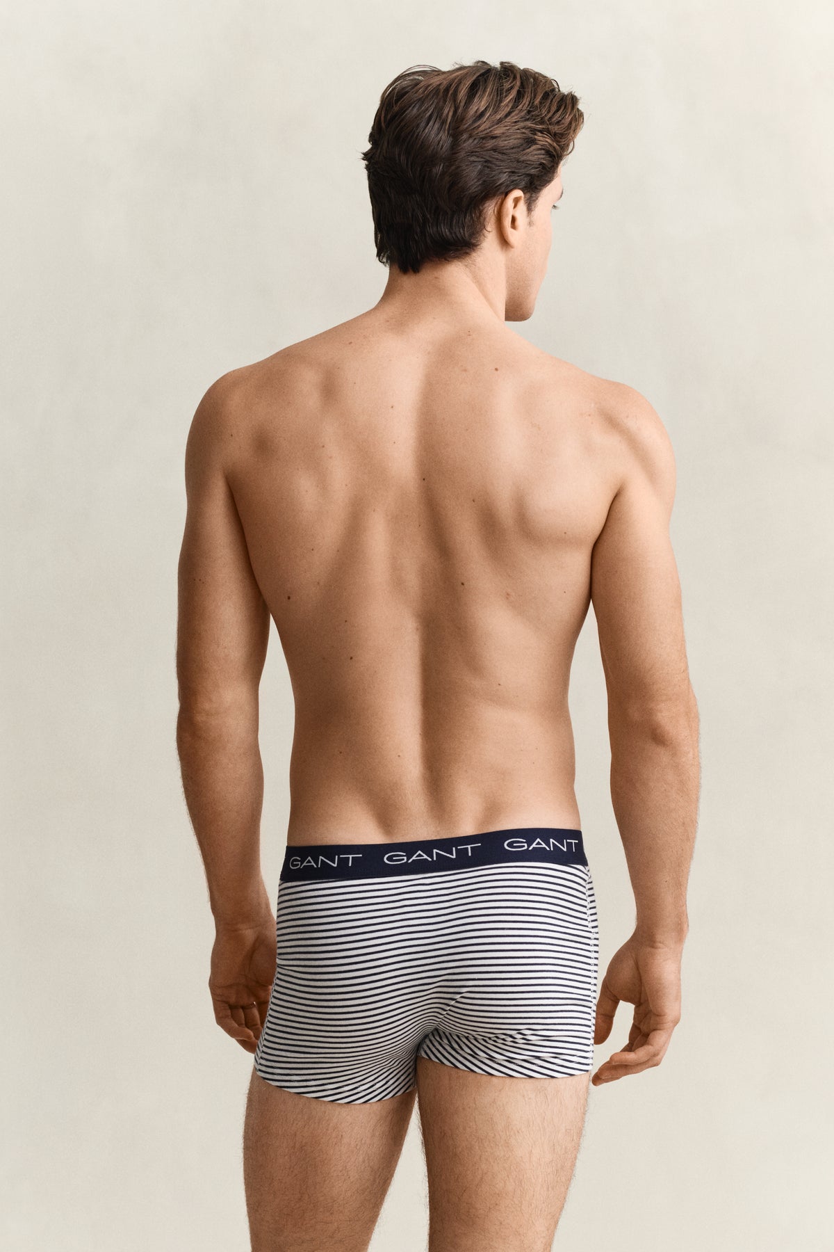 VINTAGE BLUE, THIN STRIPE TRUNK 3-PACK, BACK-VIEW BY GANT AU.
