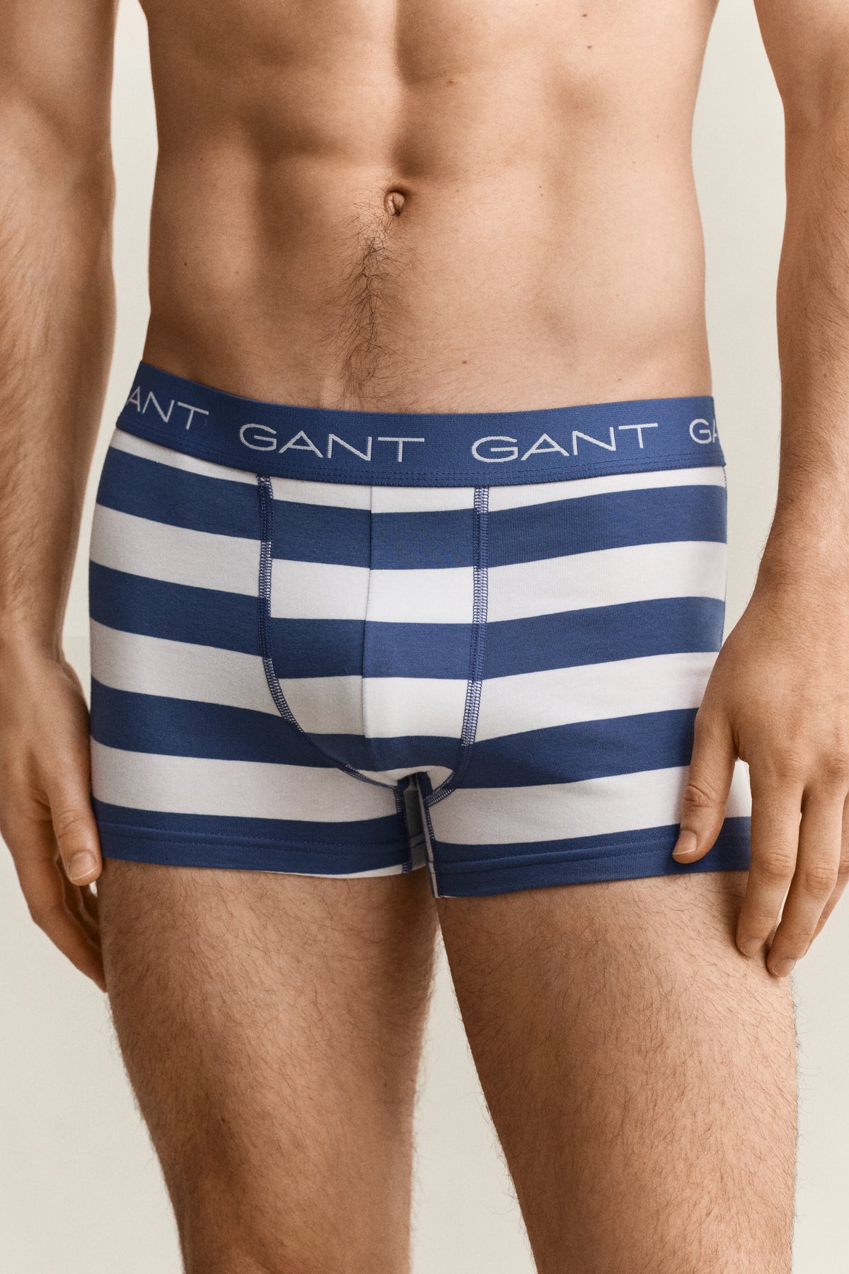 VINTAGE BLUE, STRIPE TRUNK 3-PACK, CLOSE-UP BY GANT AU.