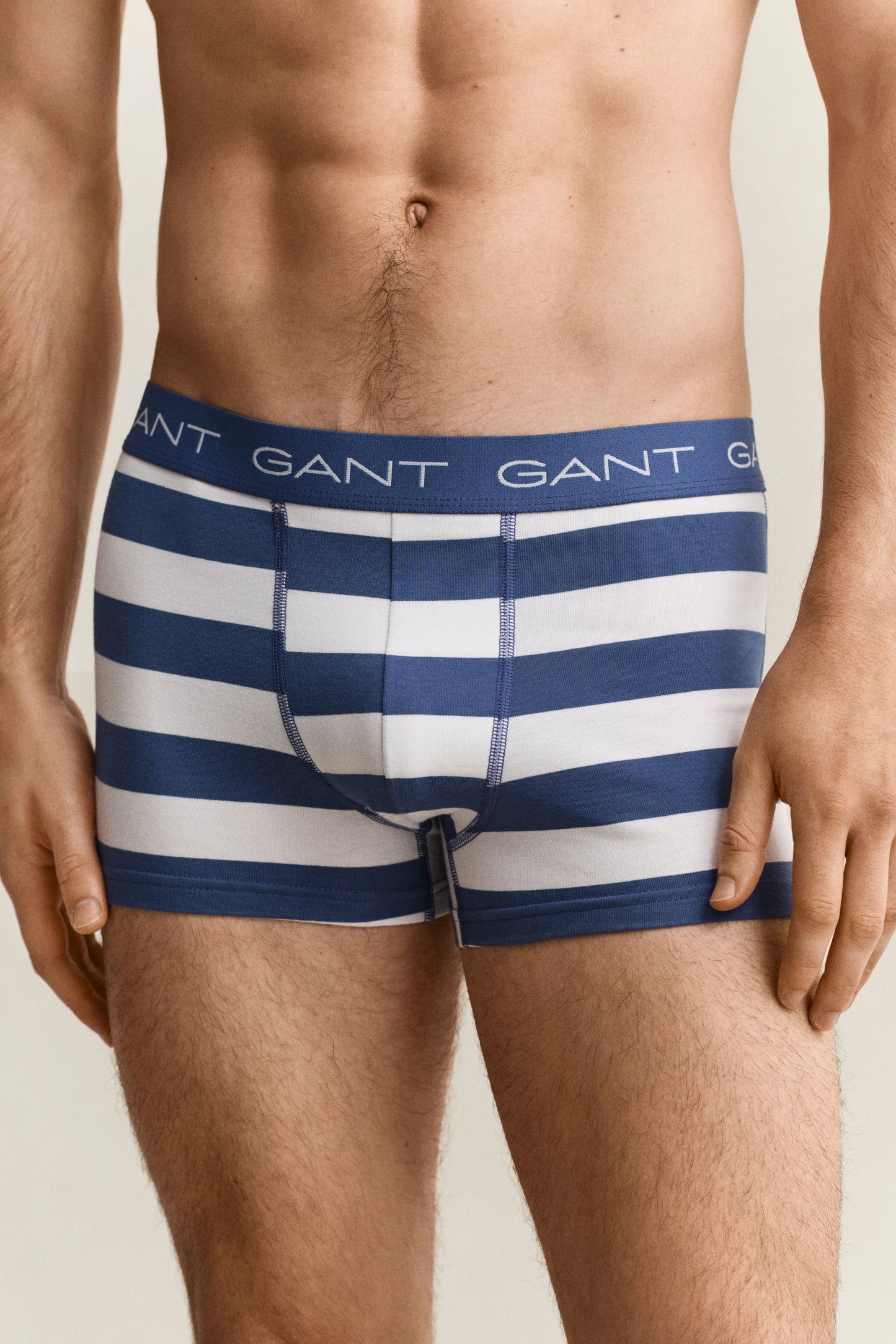 VINTAGE BLUE, STRIPE TRUNK 3-PACK, CLOSE-UP BY GANT AU.