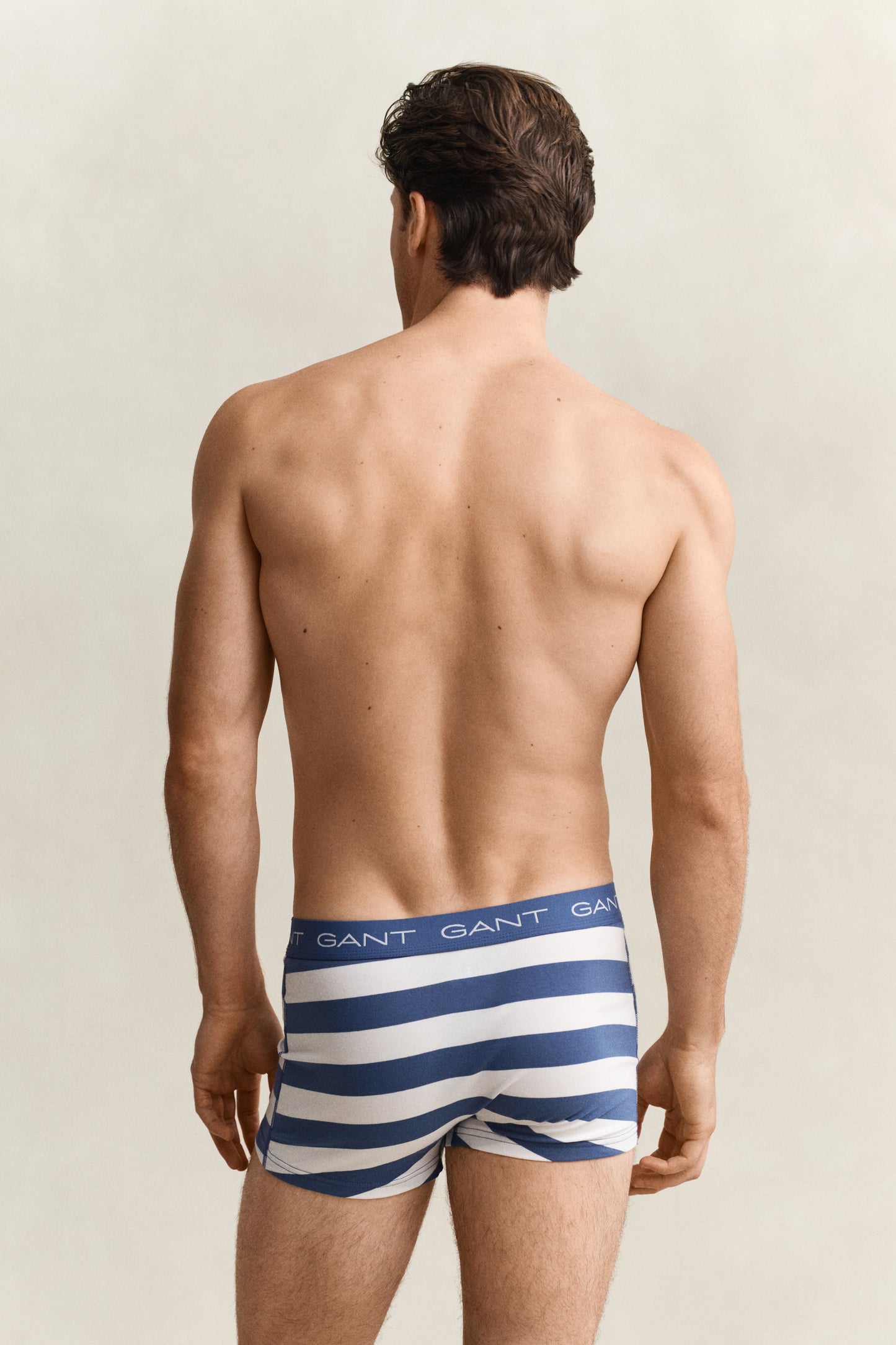 VINTAGE BLUE, STRIPE TRUNK 3-PACK, BACK-VIEW BY GANT AU.
