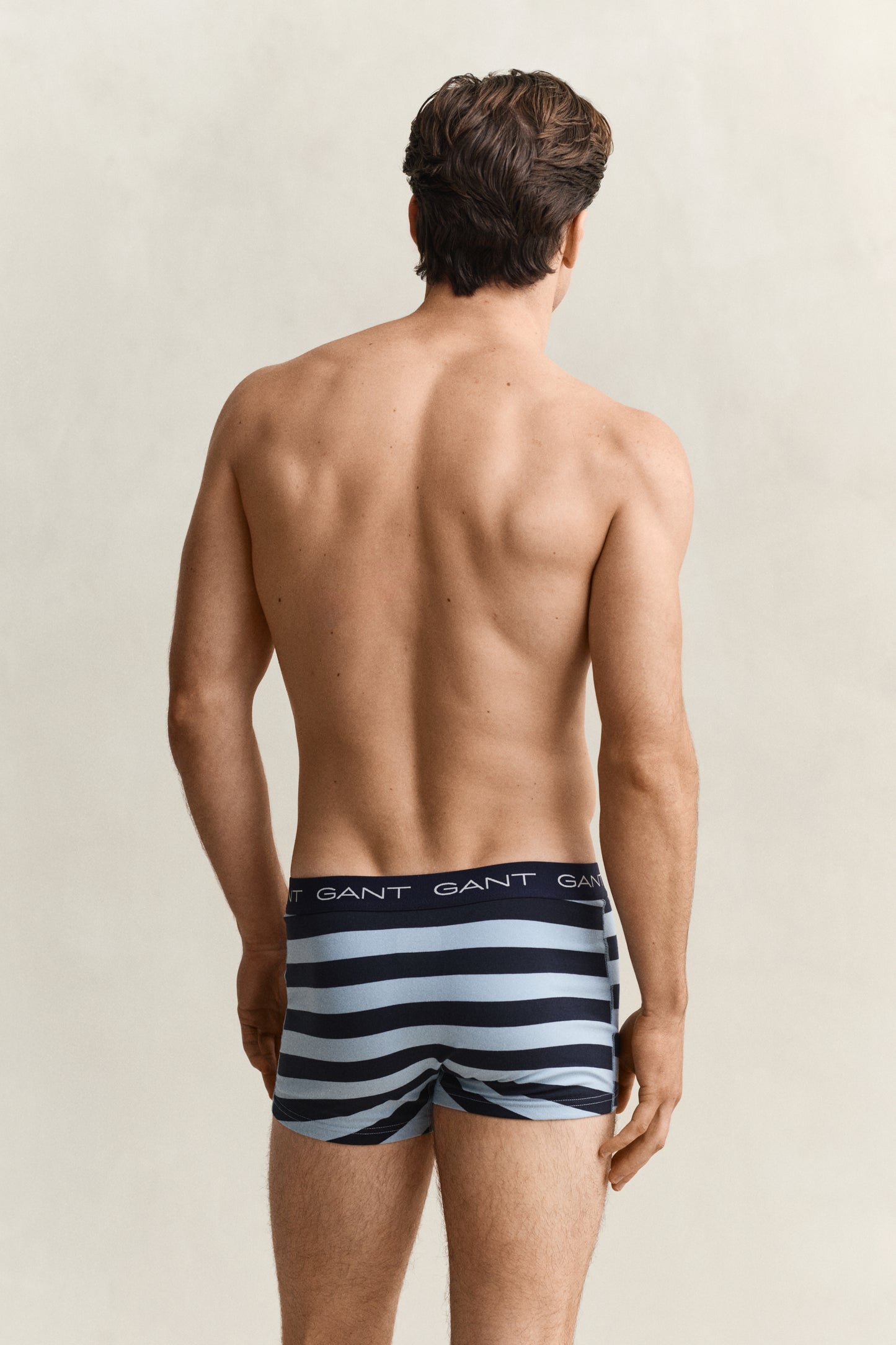 SKY BLUE, STRIPE TRUNK 3-PACK, BACK-VIEW BY GANT AU.