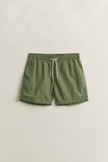 DRY HERB GREEN, Swim Shorts, FRONT-VIEW BY GANT AU.