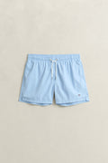 SKY BLUE, Swim Shorts, FRONT-VIEW BY GANT AU.