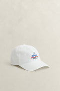 EGGSHELL, GRAPHIC CRINKLED CAP, FRONT-VIEW BY GANT AU.