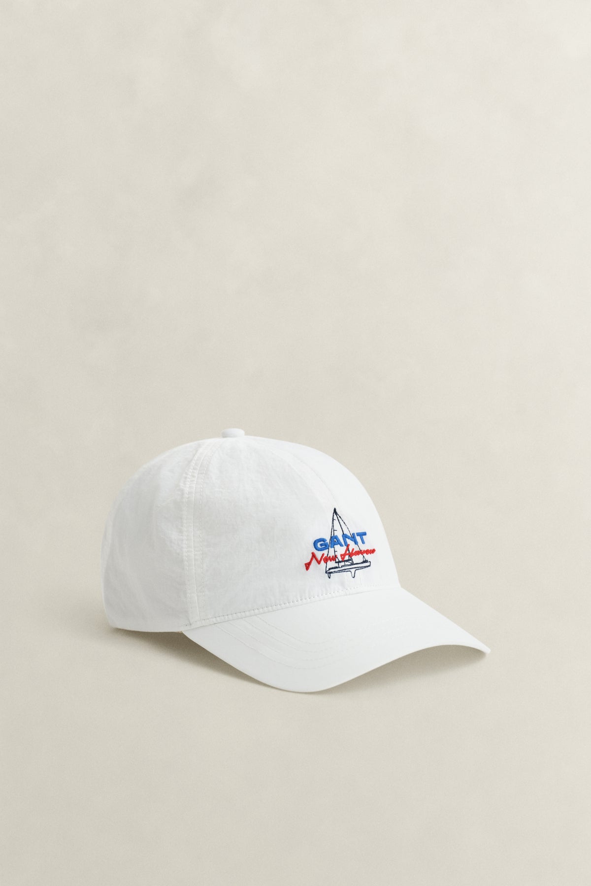 EGGSHELL, GRAPHIC CRINKLED CAP, FRONT-VIEW BY GANT AU.