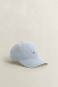 VINTAGE BLUE, SEERSUCKER CAP, FRONT-VIEW BY GANT AU.