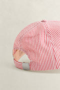 ROSE RED, SEERSUCKER CAP, CLOSE-UP BY GANT AU.
