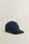 EVENING BLUE, LINEN CAP, FRONT-VIEW BY GANT AU.