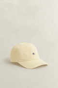 VANILLA YELLOW, SHIELD SUNFADED CAP, FRONT-VIEW BY GANT AU.