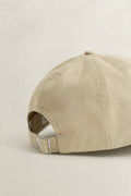 OAT BEIGE, SHIELD COTTON TWILL CAP, CLOSE-UP BY GANT AU.