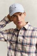 MUTED BLUE, SHIELD COTTON TWILL CAP BY GANT AU.