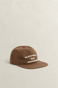 MAHOGANY BROWN, ARCHIVE CAMP CAP, FRONT-VIEW BY GANT AU.