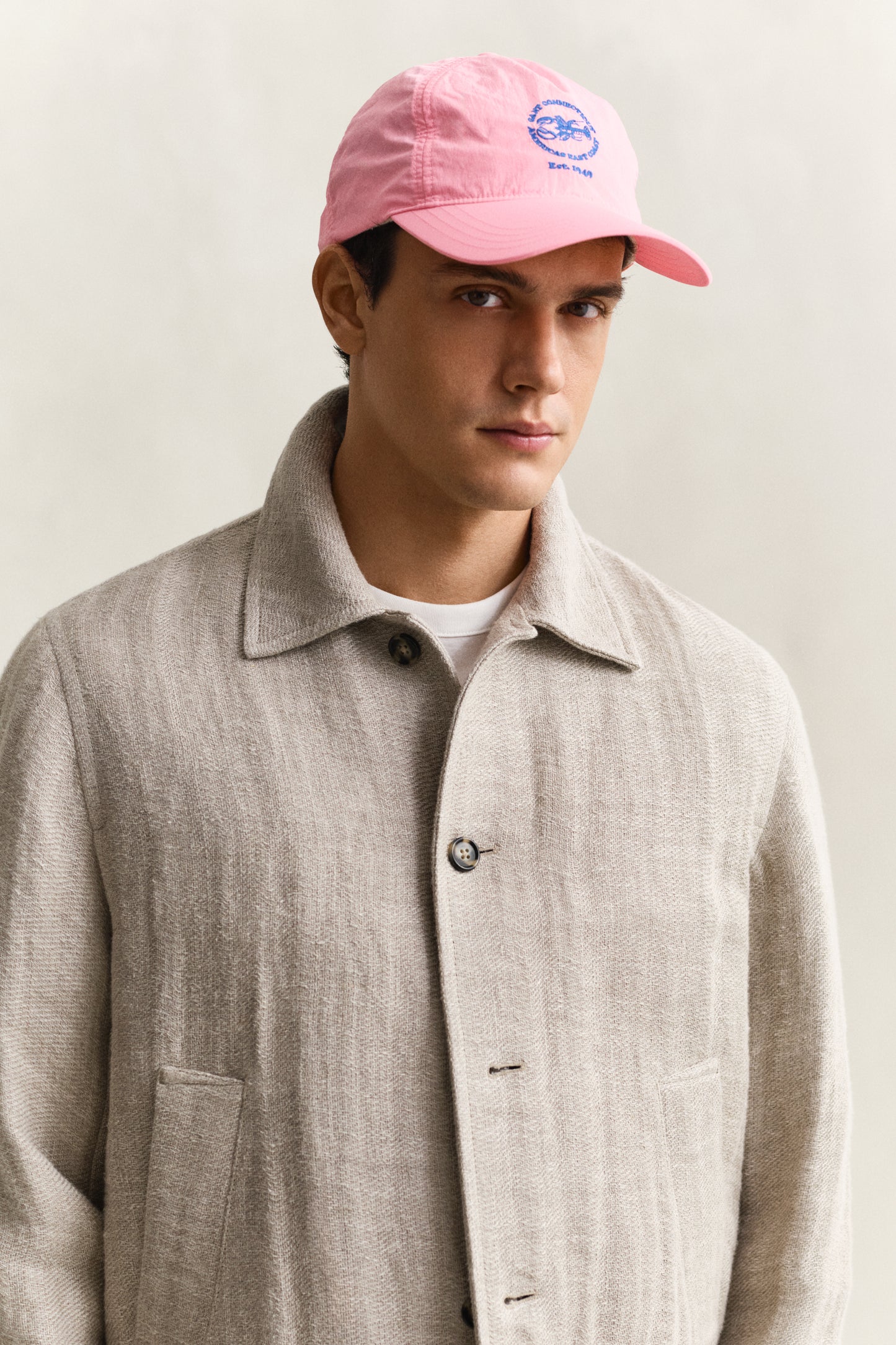 WASHED PINK, WASHED CRINKLED CAP BY GANT AU.