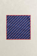 RICH NAVY, STRIPED POCKET SQUARE BY GANT AU.