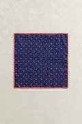 RICH NAVY, CRAB PRINT POCKET SQUARE BY GANT AU.