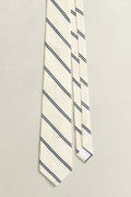 CREAM, STRIPED TIE, CLOSE-UP BY GANT AU.