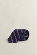 RICH NAVY, STRIPED TIE BY GANT AU.