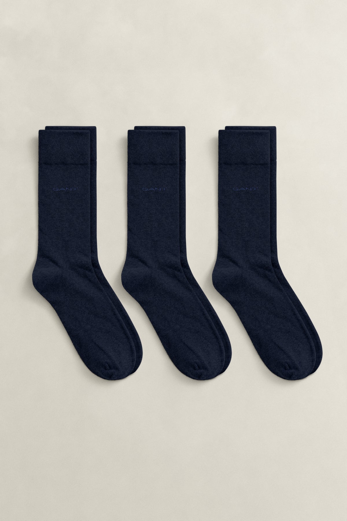 MARINE, SOFT COTTON SOCKS 3-PACK BY GANT AU.