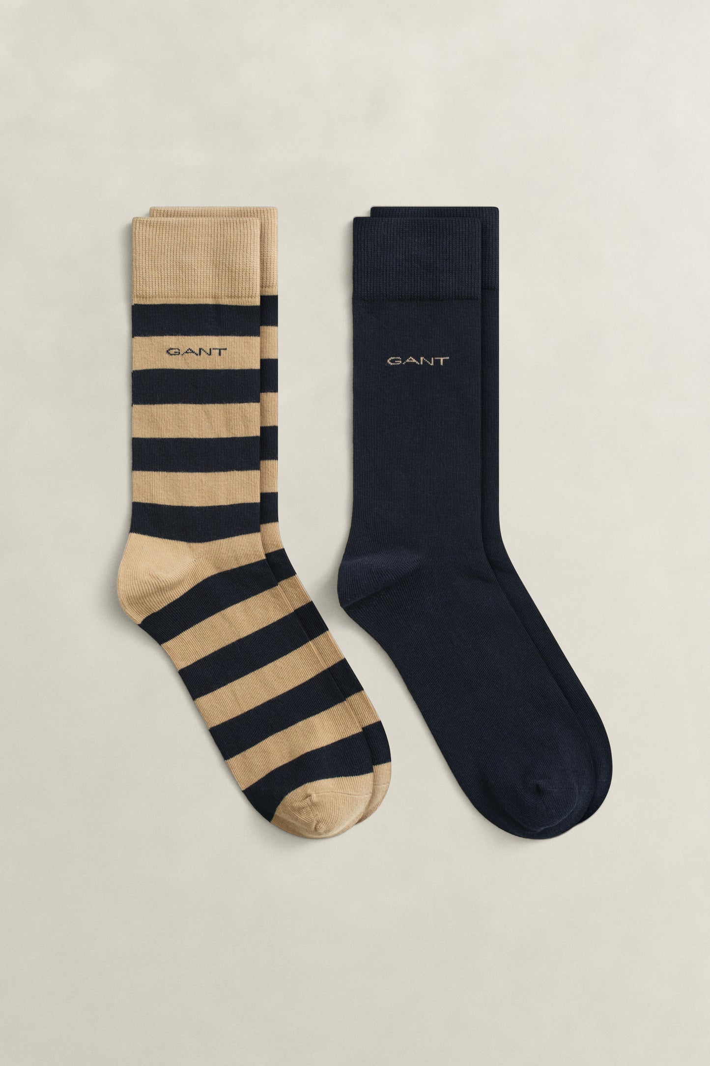DARK KHAKI, 2-Pack Mixed Socks BY GANT AU.
