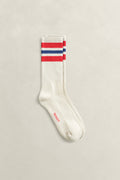 ROSE RED, STRIPE SPORT SOCKS BY GANT AU.