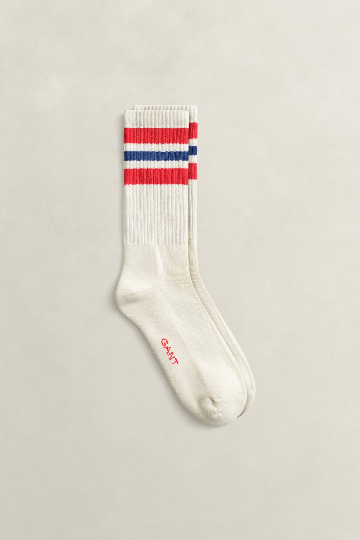 ROSE RED, STRIPE SPORT SOCKS BY GANT AU.
