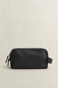 BLACK, SMART CASUAL WASHBAG, BACK-VIEW BY GANT AU.