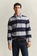 GREY MELANGE, Classic Heavy Rugger, FRONT-VIEW BY GANT AU.