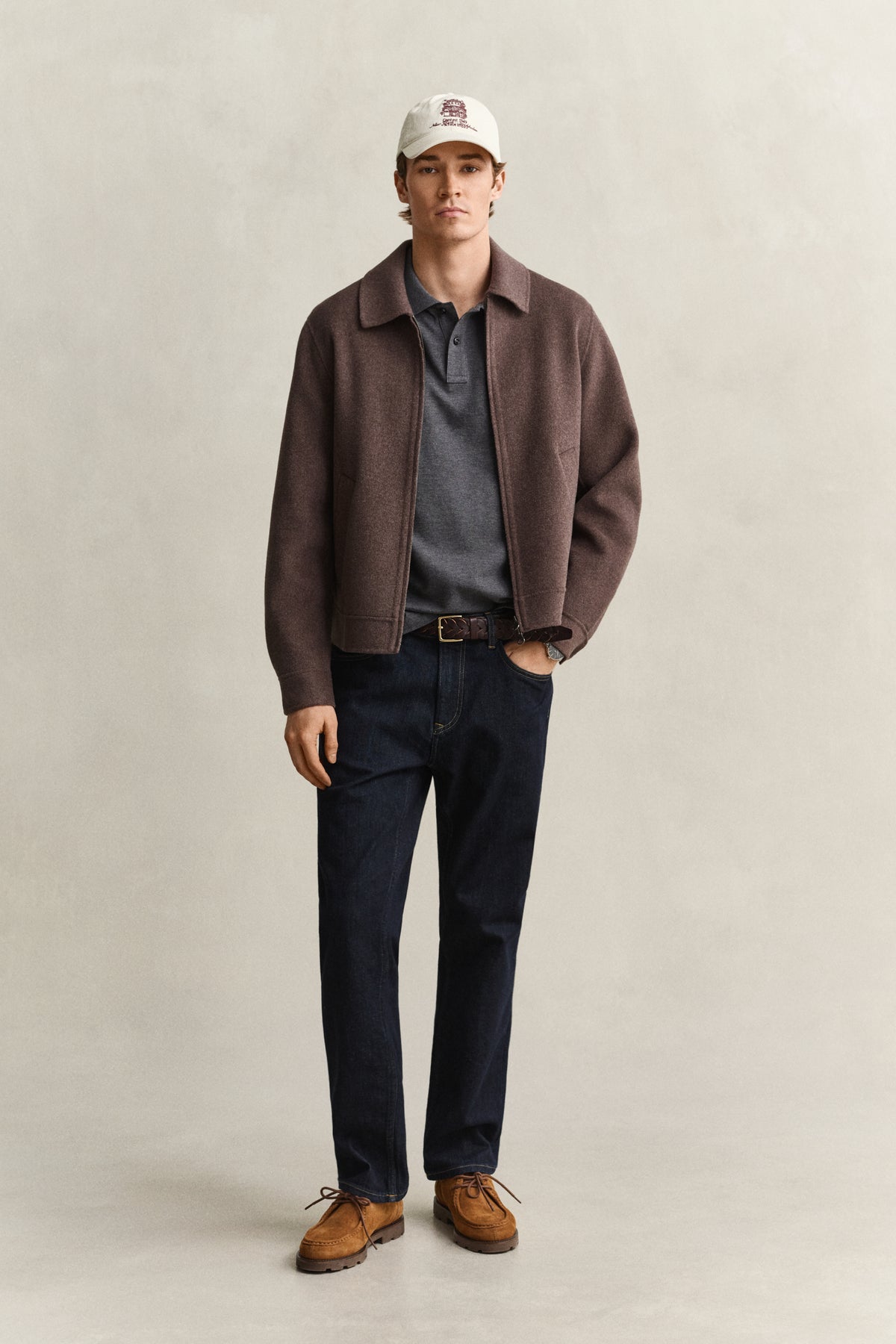 ANTRACIT MELANGE, Classic Regular Polo Shirt BY GANT AU.